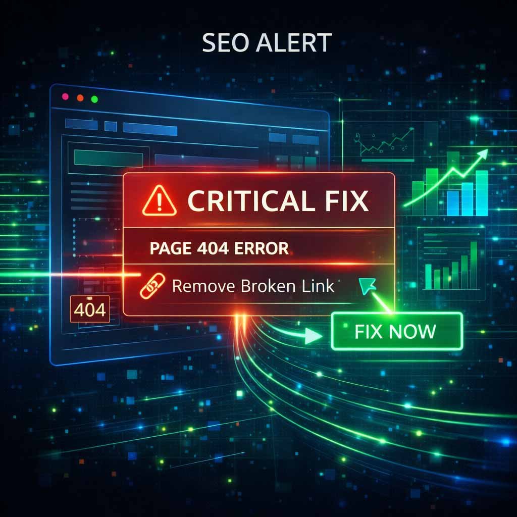 A highlighted 'Critical Fix' takeaway from a Leicester SEO audit, showing a specific high-impact technical issue and the immediate steps to resolve it.